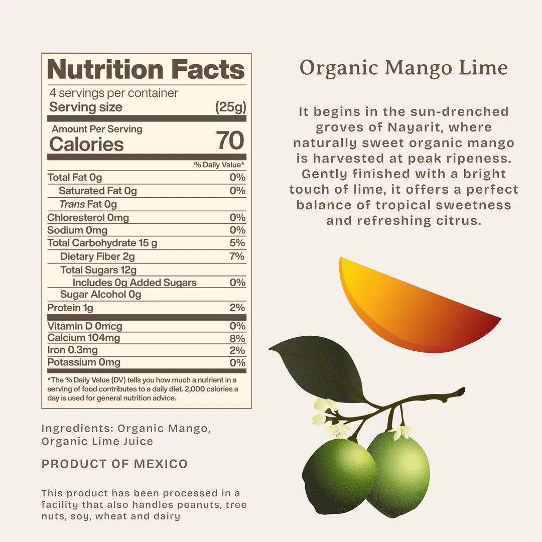Organic Mango Lime Strips