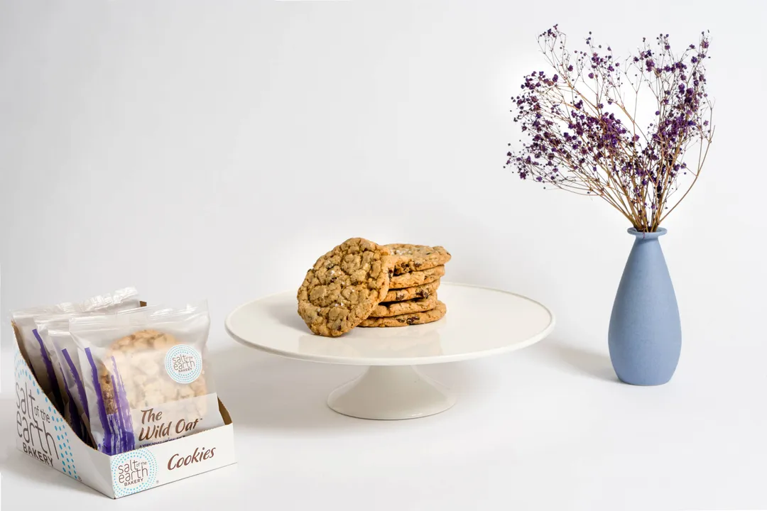 Oatmeal Raisin Cookies Finished with Sea Salt 4 oz – 2 Pack