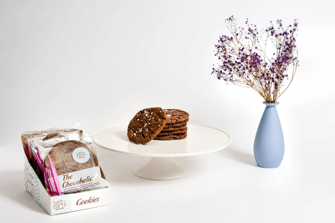 Triple Chocolate Cookies Finished Sea Salt 4 oz – 2 Pack