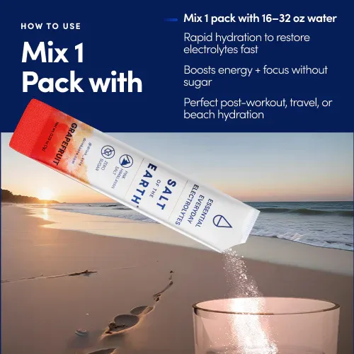 Salt of the Earth Electrolytes | Grapefruit | 30-Stick Bag