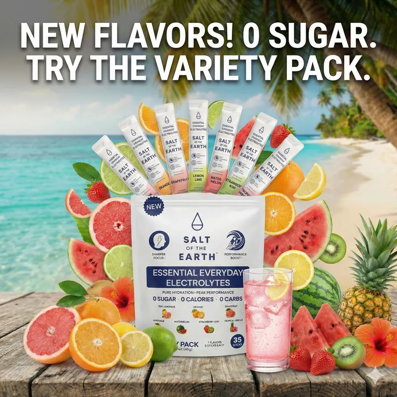 Salt of the Earth 35-Stick Electrolyte Variety Pack | 7 Flavors