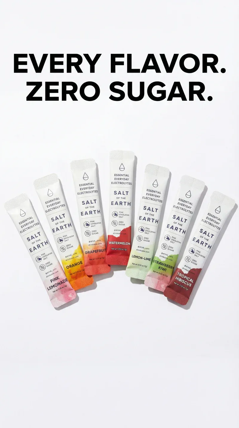 Salt of the Earth 35-Stick Electrolyte Variety Pack | 7 Flavors