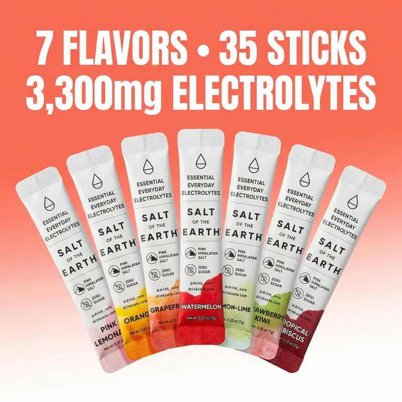 Salt of the Earth 35-Stick Electrolyte Variety Pack | 7 Flavors