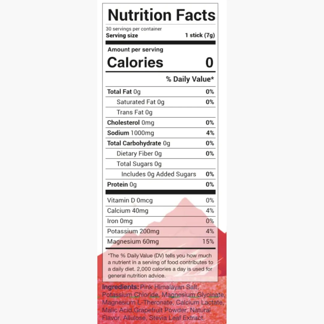 Salt of the Earth Premium Electrolyte Mix | Grapefruit | 12-stick box