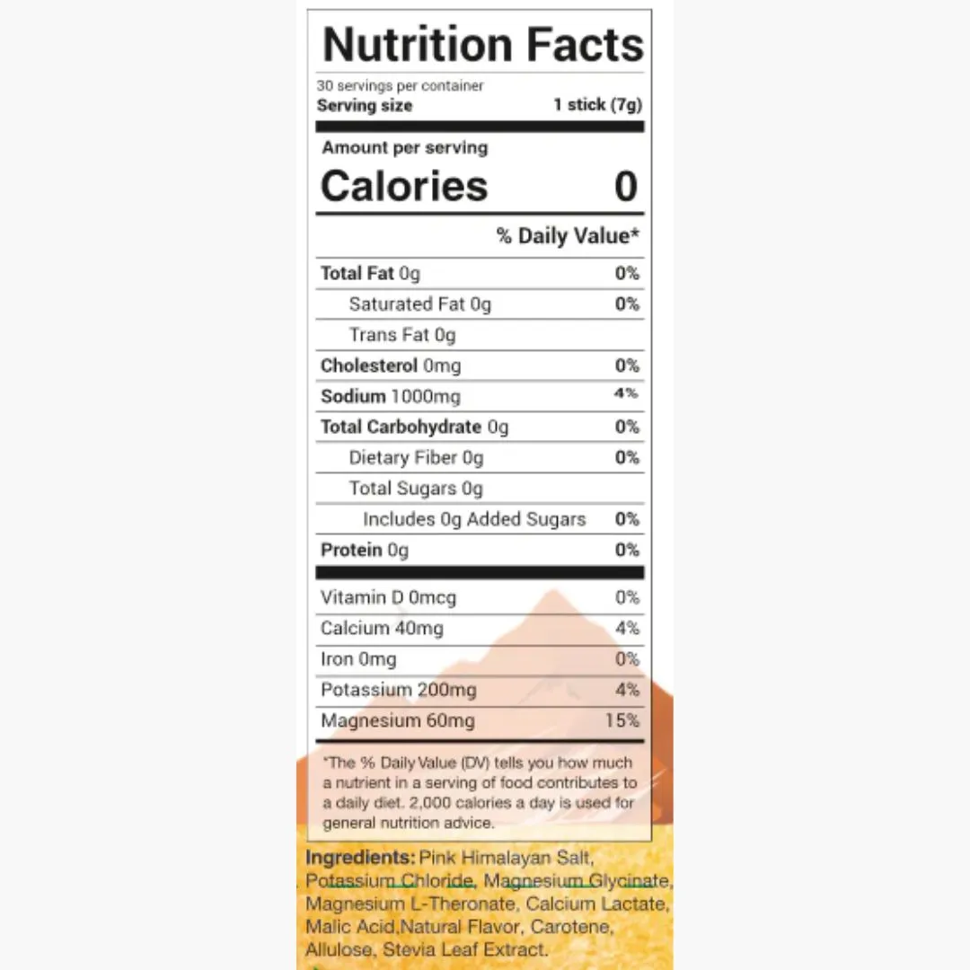 Salt of the Earth Premium Electrolyte Mix | Orange | 3-stick box