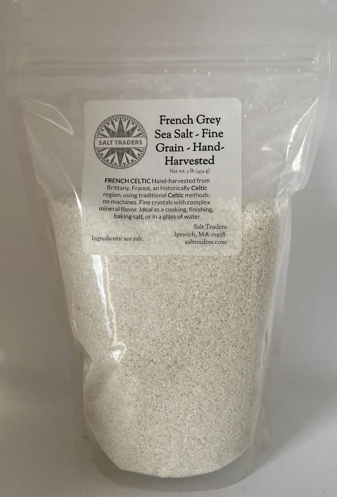 1 lb French Grey Sea Salt Fine Grain Celtic