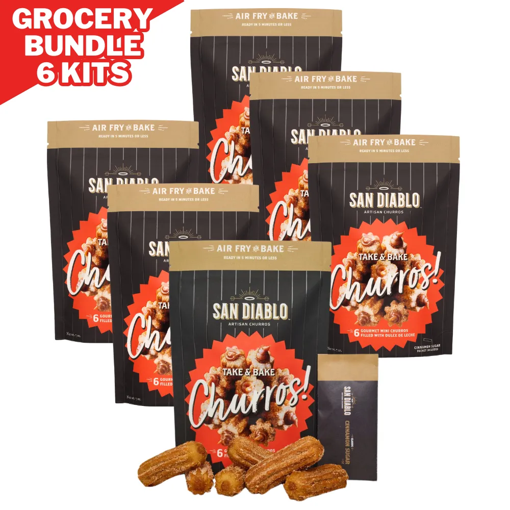 Frozen Retail Take & Bake DULCE Filled Churros 13 Count SINGLE PACK