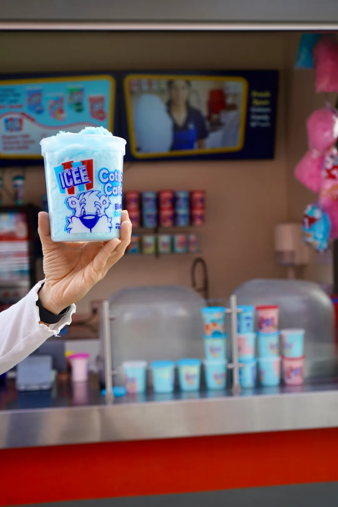 ICEE Cotton Candy Display Shipper (Cotton Candy Tubs)
