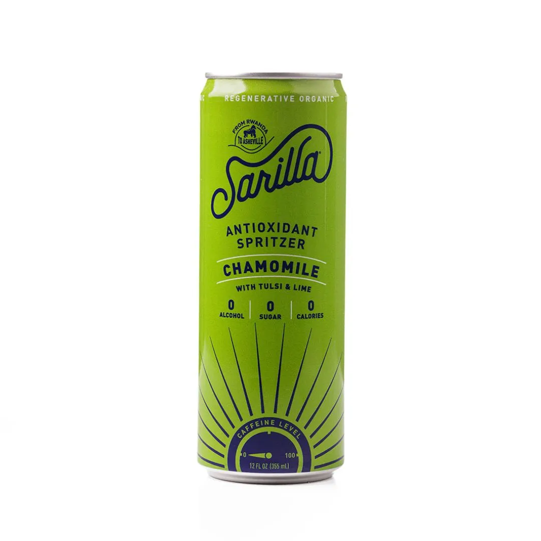 Chamomile Lime Adaptogen Spritzer, case of 12 x 12 fl oz cans