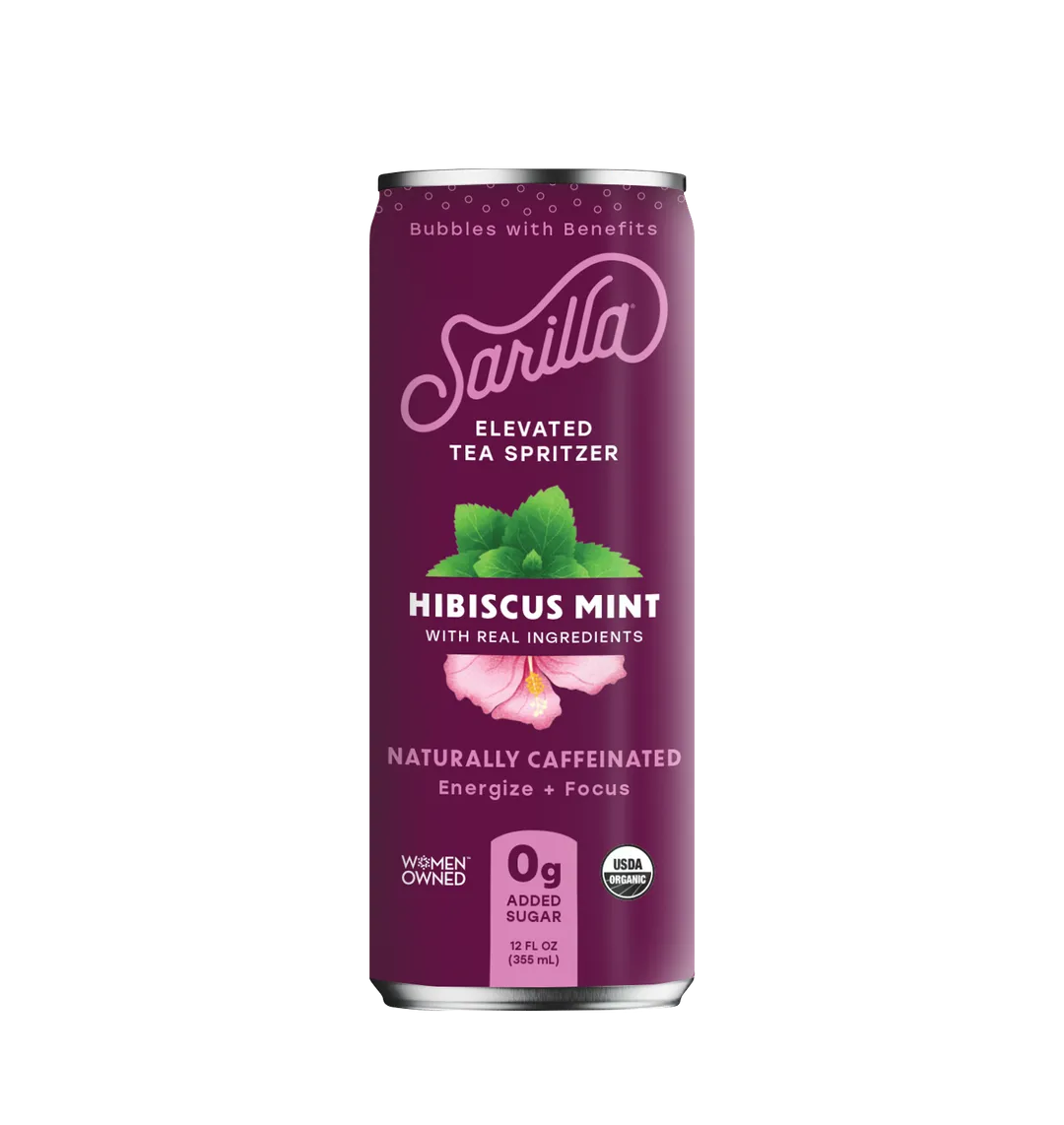 Hibiscus Mint, Caffeine, case of 12 x 12 fl oz cans
