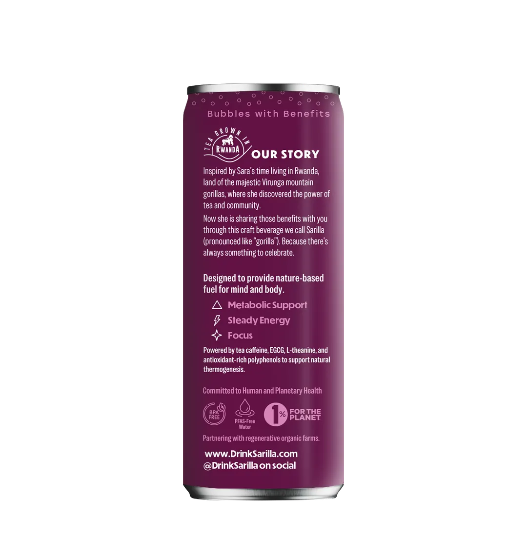 Hibiscus Mint, Caffeine, case of 12 x 12 fl oz cans