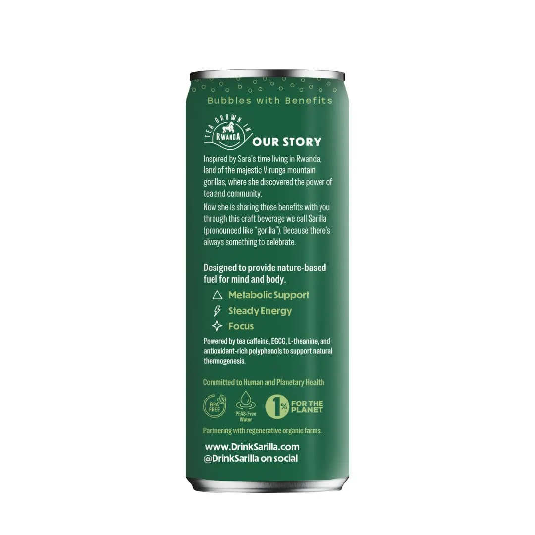 Tulsi Basil Lime, Caffeine, case of 12 x 12 fl oz cans