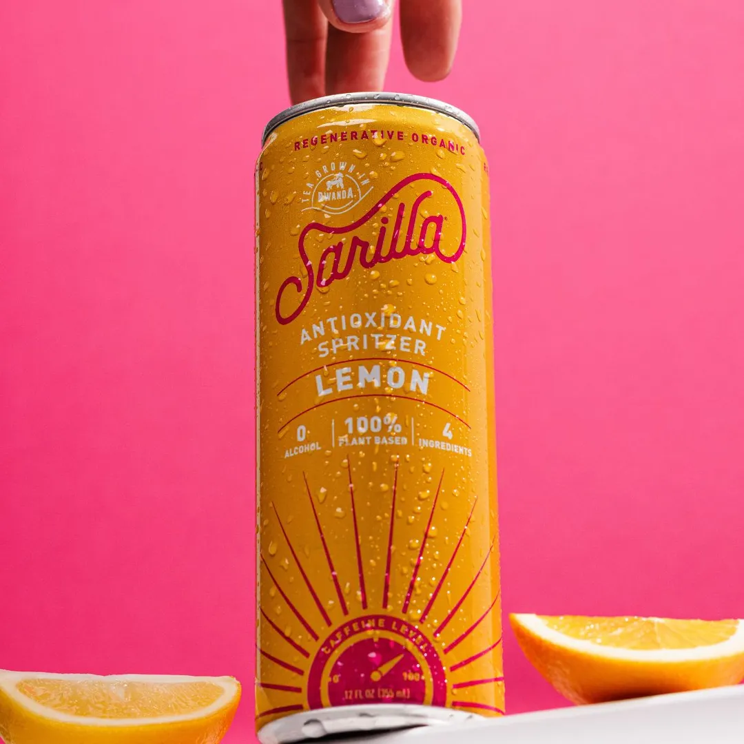 Lemon Black Tea Antioxidant Spritzer, case of 12 x 12 fl oz cans
