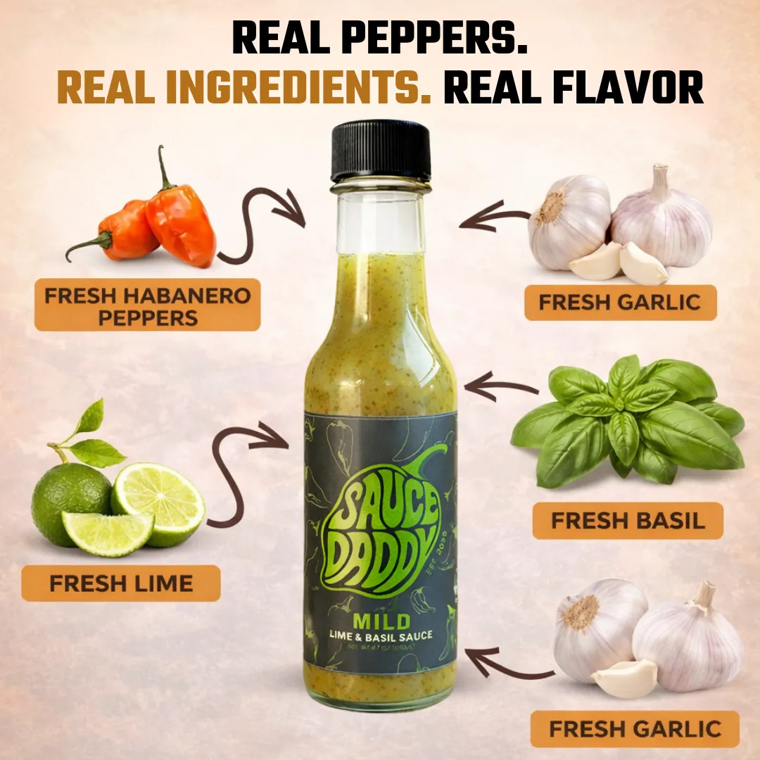 Sauce Daddy Mild Lime & Basil Sauce