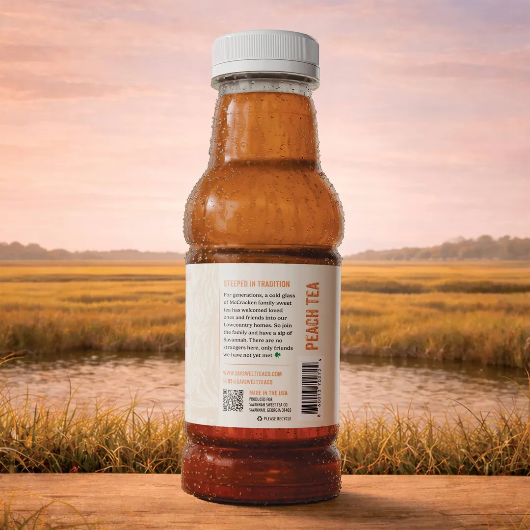 Savannah Sweet Tea – Peach (12 Pack, 16oz)