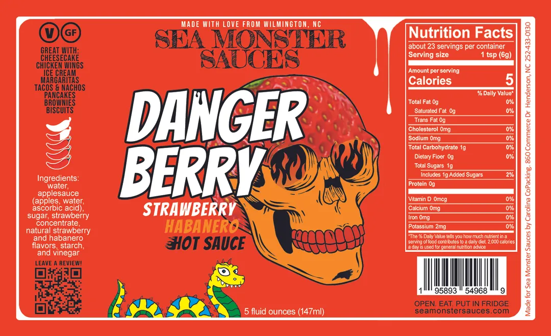 Danger Berry Strawberry Habanero Hot Sauce