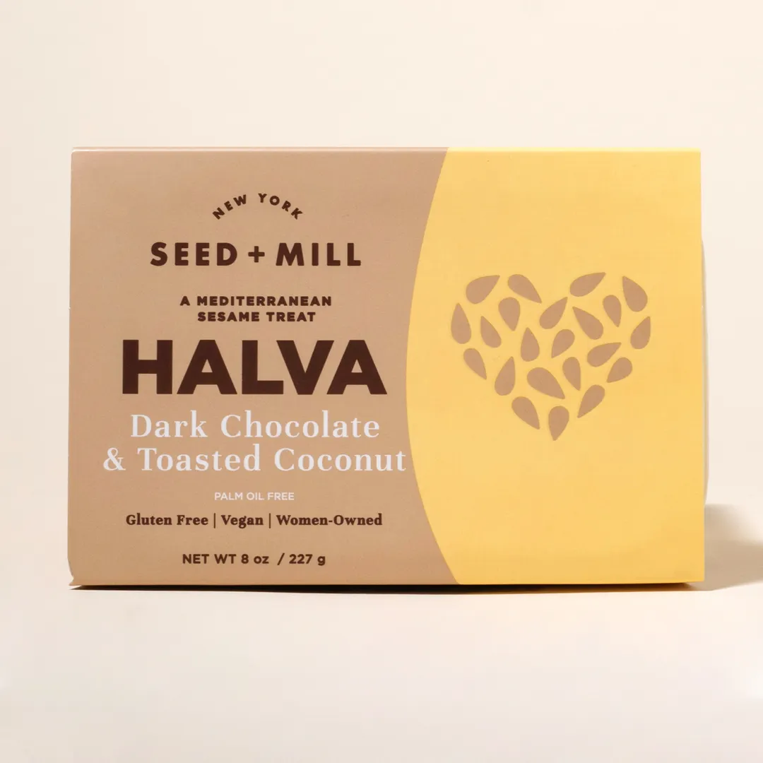 Toasted Coconut Chocolate Halva, 227g - Kosher Sesame Candy