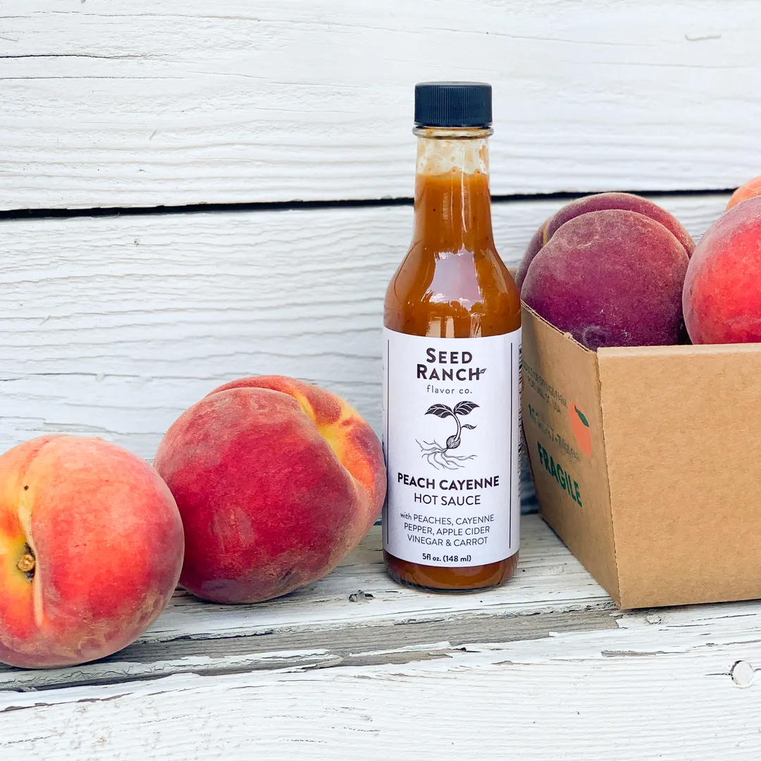 Peach Cayenne Hot Sauce | Medium Heat | 5 oz