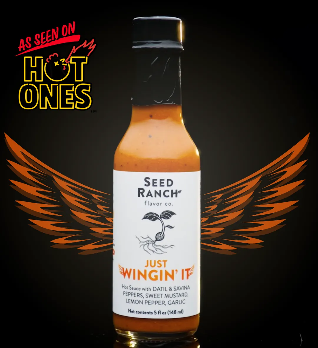 Datil Mustard Hot Sauce | Just Wingin' It | 5 oz
