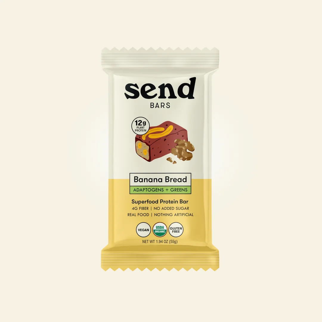 SEND Bars Organic Banana Bread Superfood Protein Bars (8-pk)