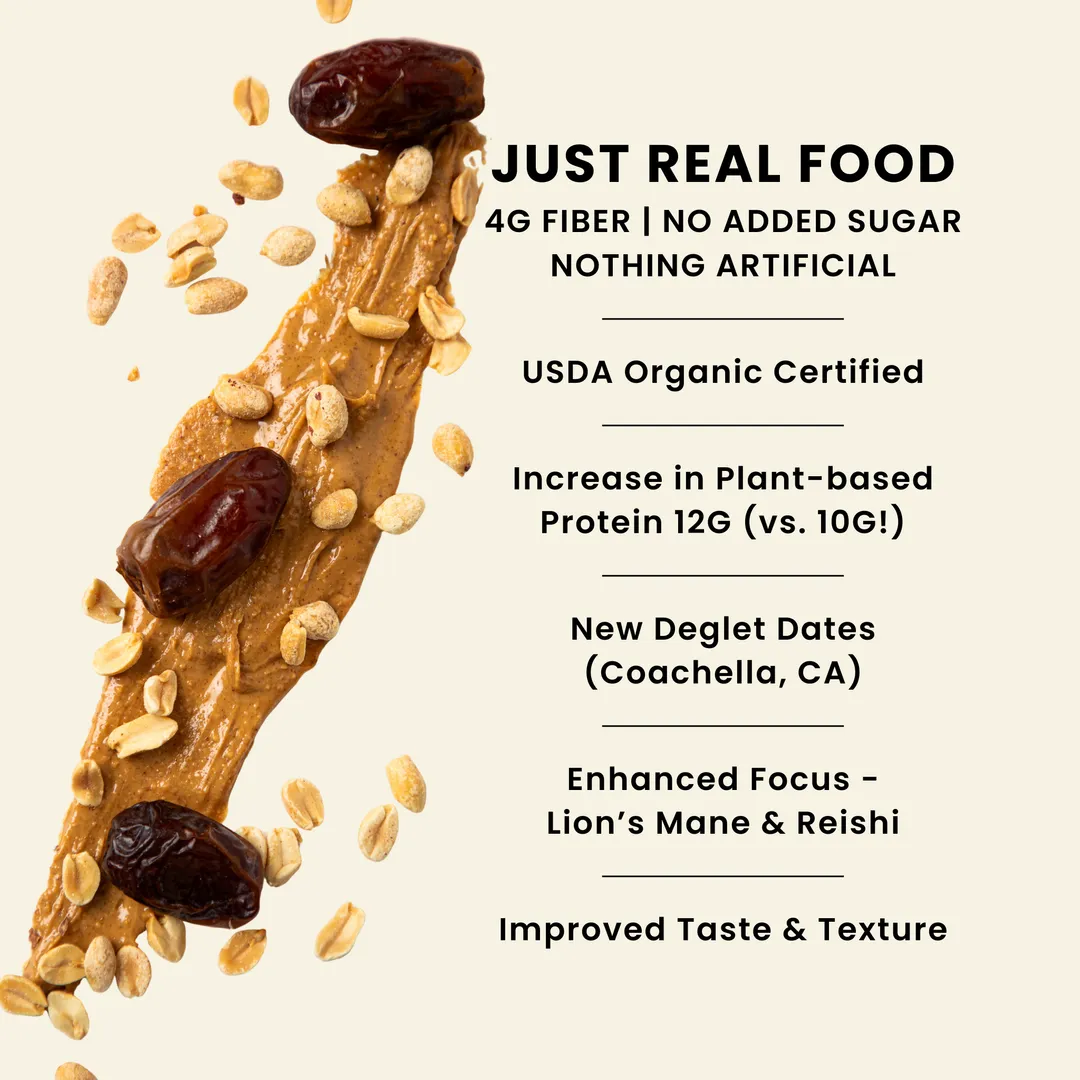 SEND Bars Organic Peanut Butter Superfood Protein Bars (8pk)