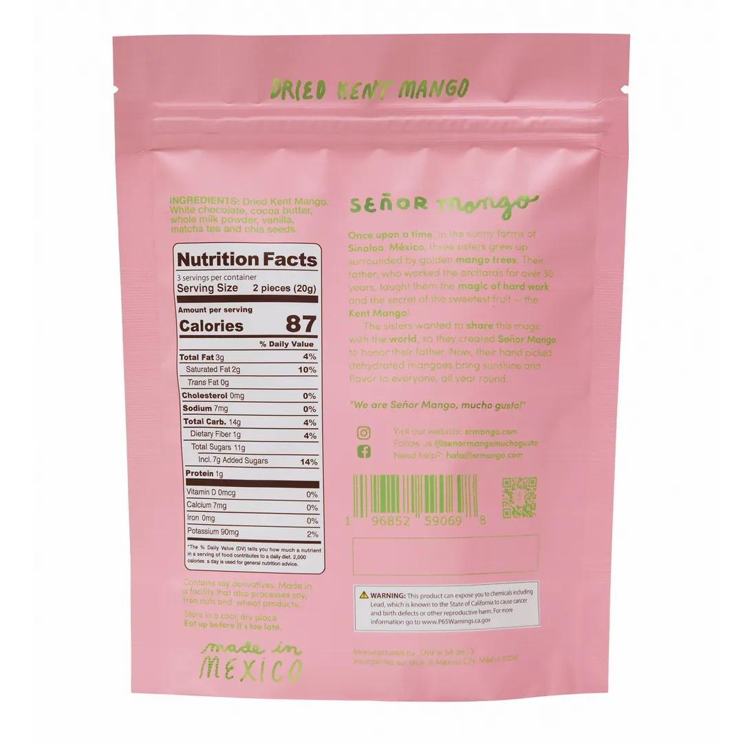 Señor Mango Matcha 2.12 oz (16 Units)