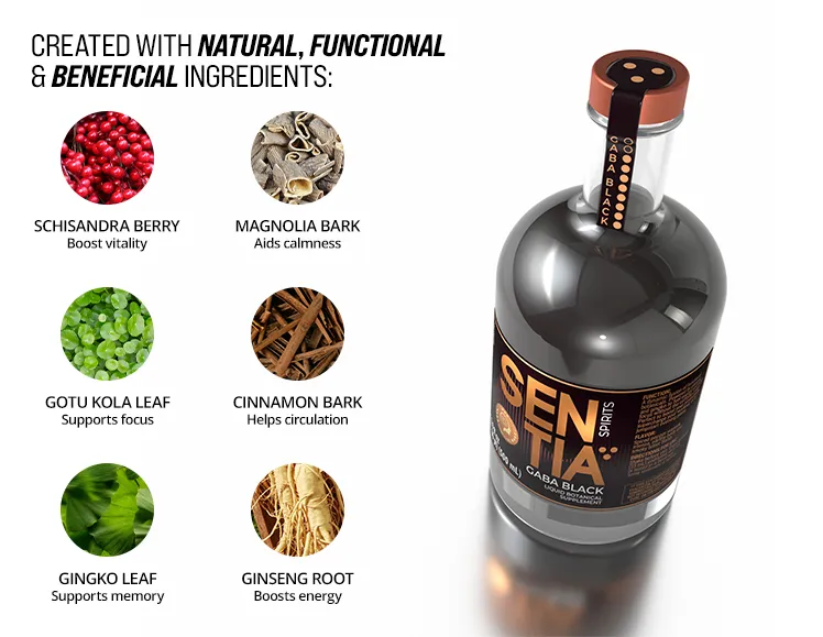 Sentia Gaba Black 500ml (x6)
