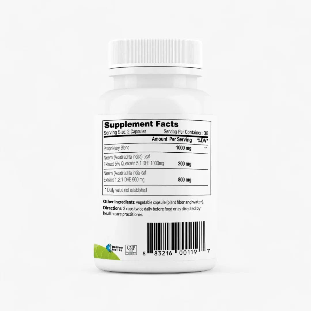 Organic Neem Capsules for Healthy Skin