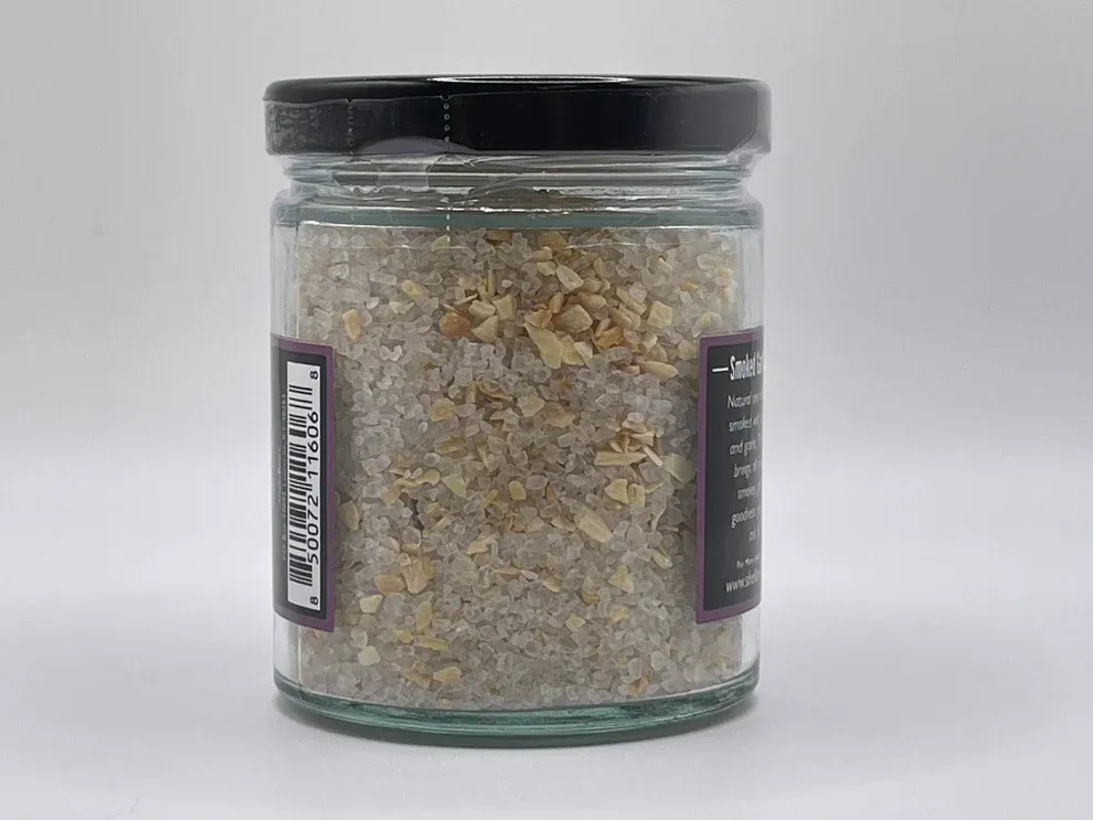 Bourbon Smoked Garlic Sea Salt