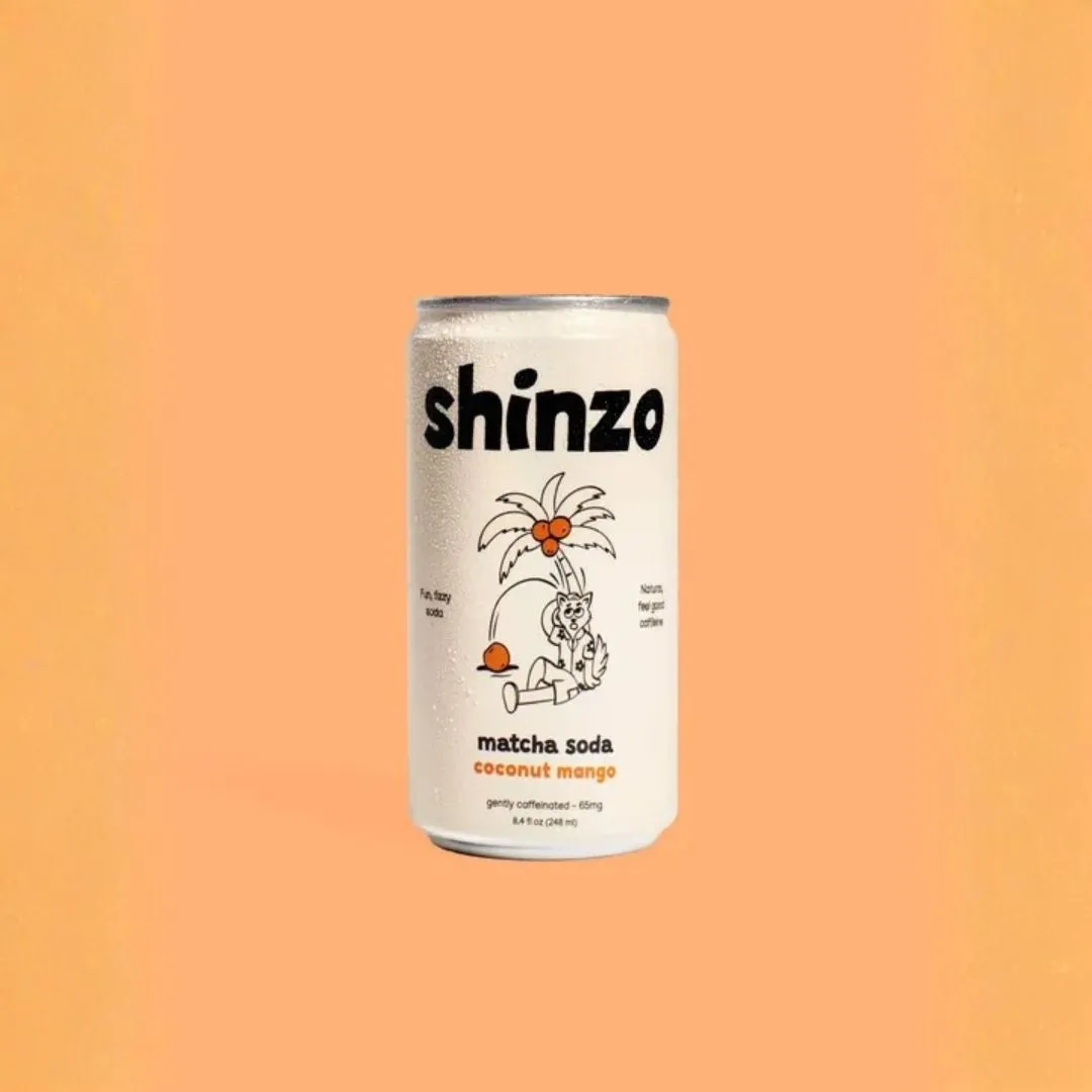 Coconut Mango Matcha Soda