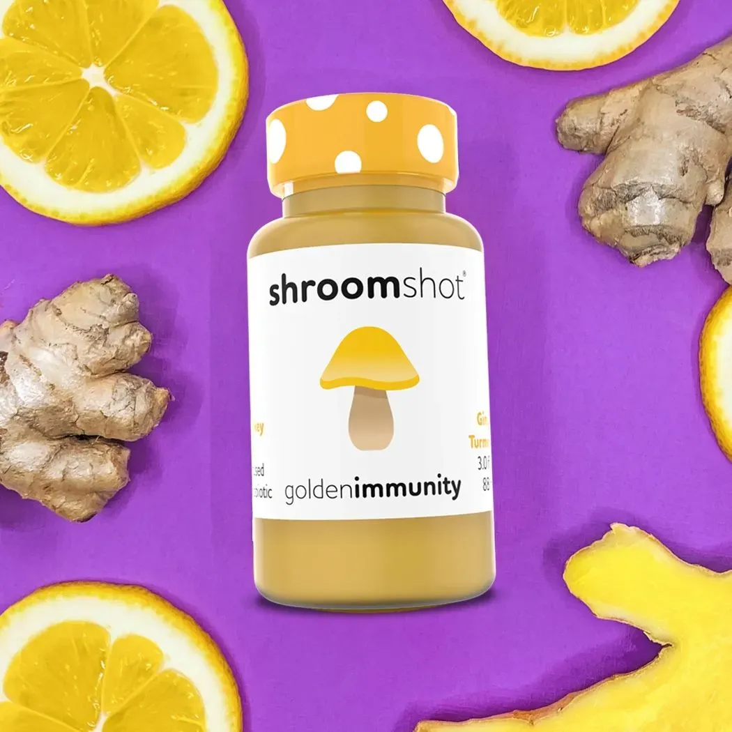 Ginger Turmeric Immunity Shot w/ Turkey Tail Mushroom