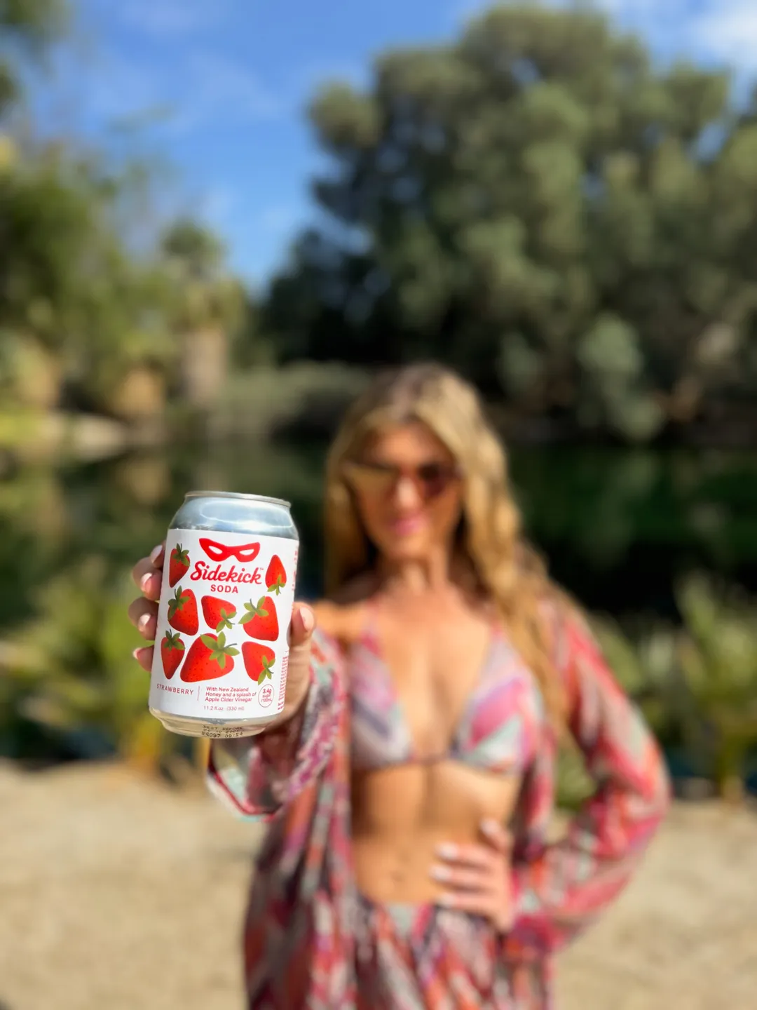 Strawberry – ACV + Honey + Fruit Soda (11.2 fl oz Can)