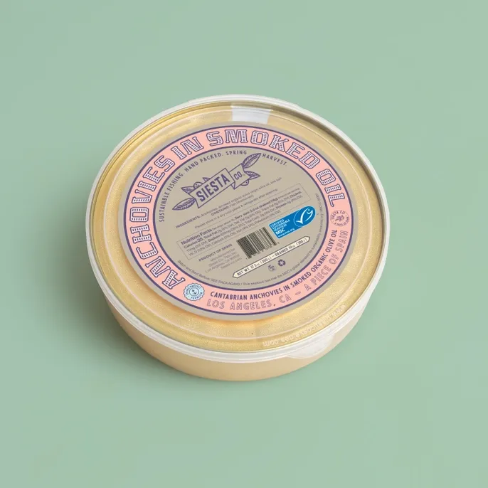 Cantabrian Anchovies in Smoked Organic Evoo - 500g