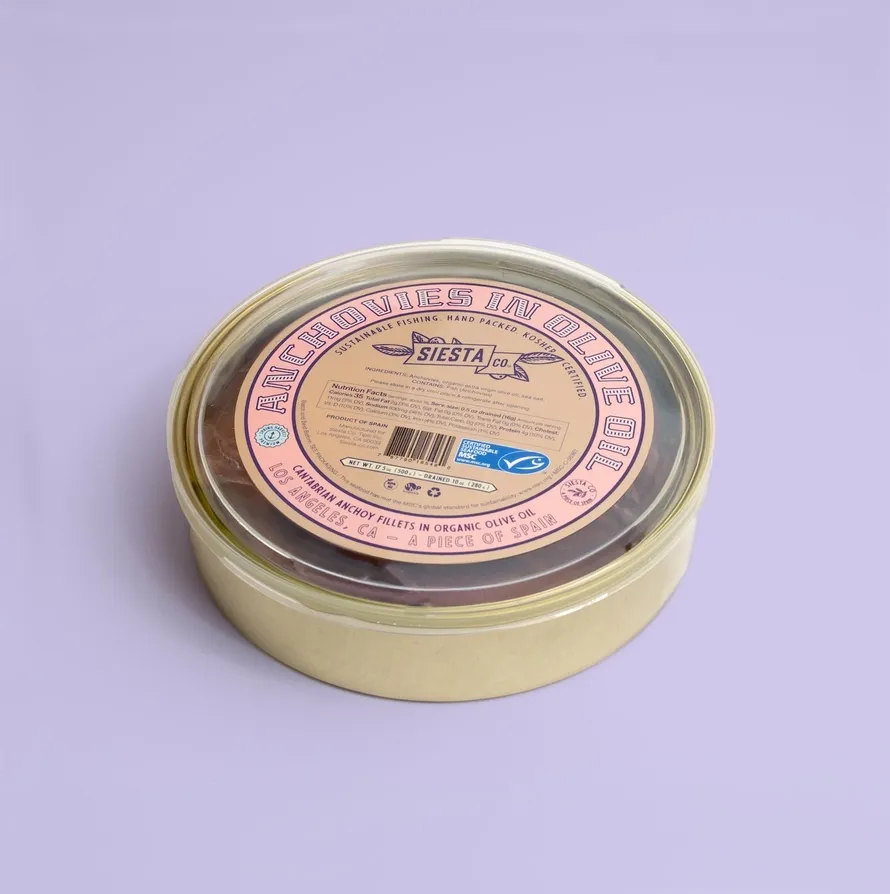 Cantabrian Anchovies in Organic Evoo - 500g
