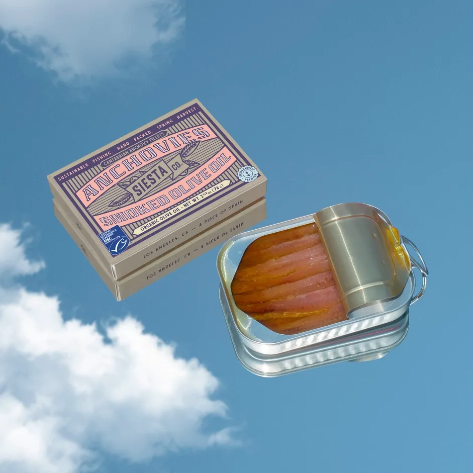 Cantabrian Anchovies Smoked Organic Extra Virgin Olive Oil