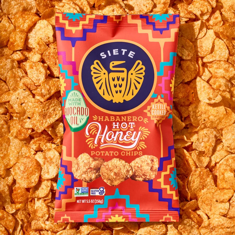 Habanero Hot Honey Kettle Cooked Potato Chips - 24 Bags