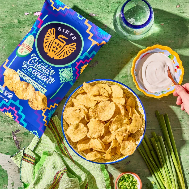 Sour Crema & Onion Kettle Cooked Potato Chips - 24 bags