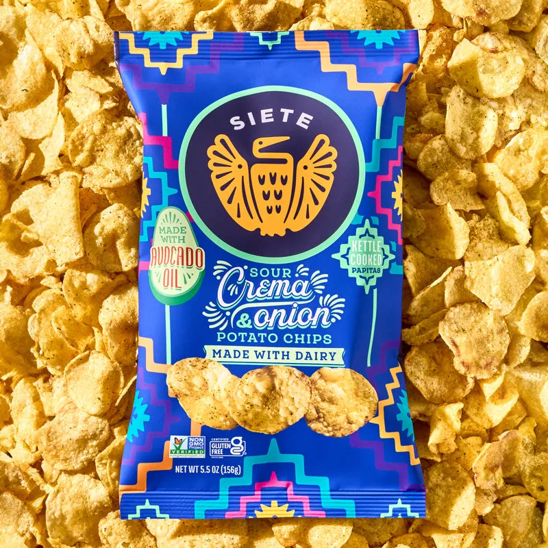 Sour Crema & Onion Kettle Cooked Potato Chips - 24 bags