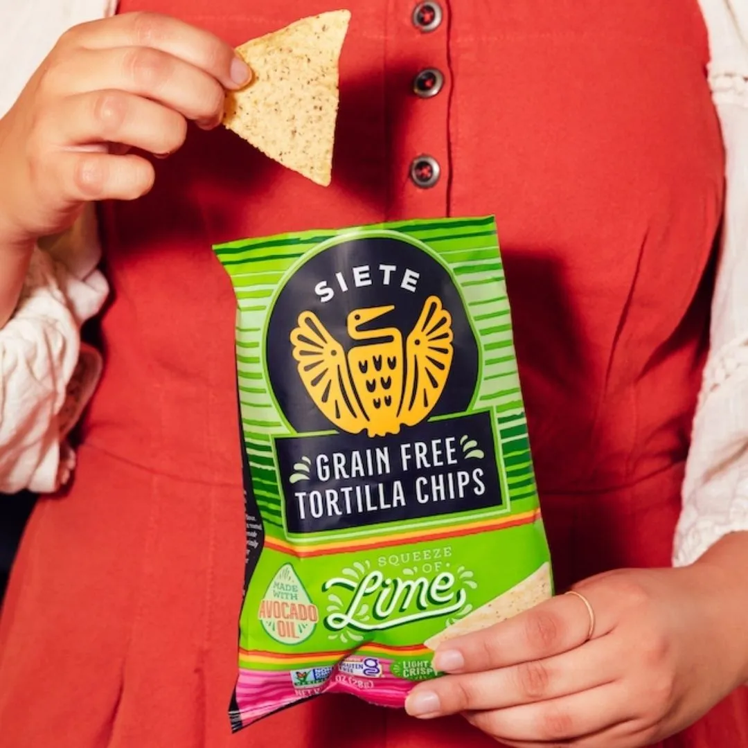1oz Lime Grain Free Tortilla Chips - 72 Bags