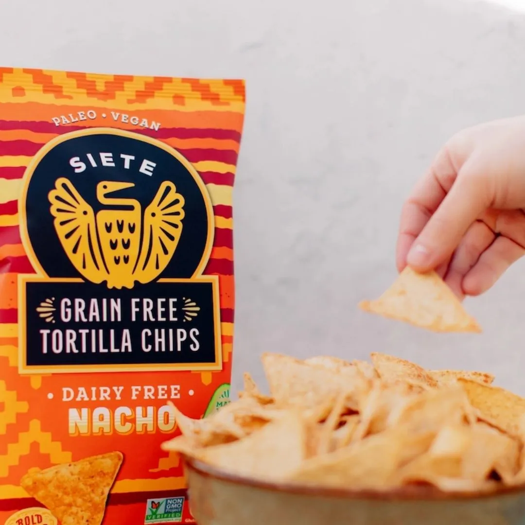 5oz Nacho Grain Free Tortilla Chips - 24 Bags