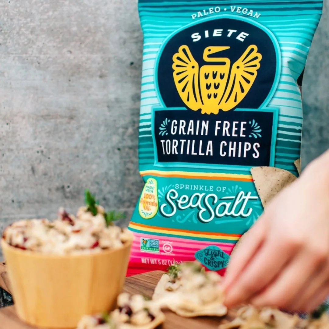 5oz Sea Salt Grain Free Tortilla Chips - 24 Bags