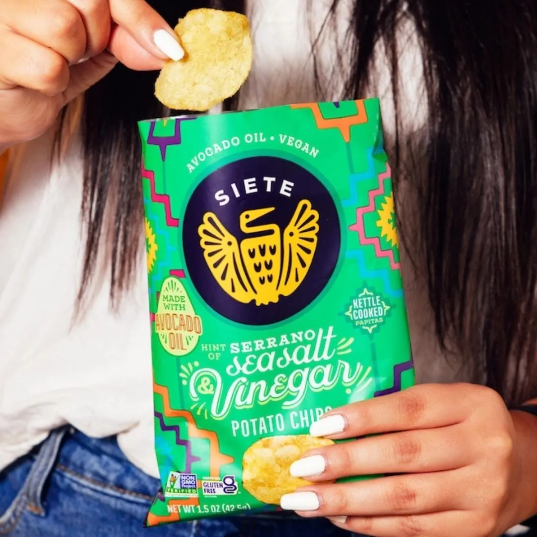 Kettle Cooked Sea Salt & Vinegar Potato Chips 1.5 oz-72 Bags