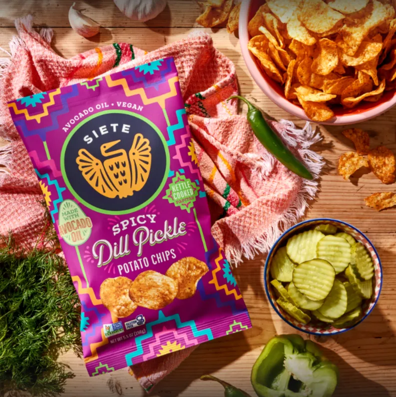Spicy Dill Pickle Kettle Cooked Potato Chips - 24 bags