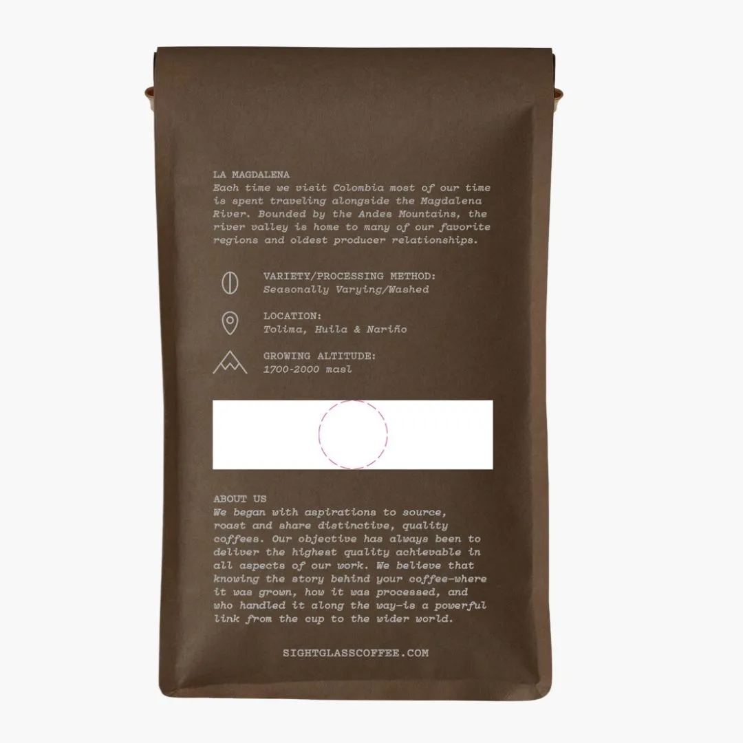 Organic Colombia, La Magdalena, 12 oz Whole Bean