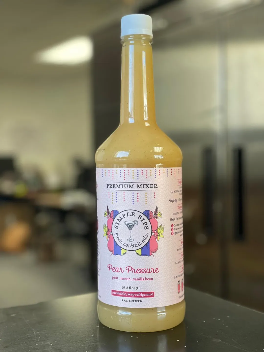 Pear Pressure Fresh Cocktail Mix - 1L (Case of 6)
