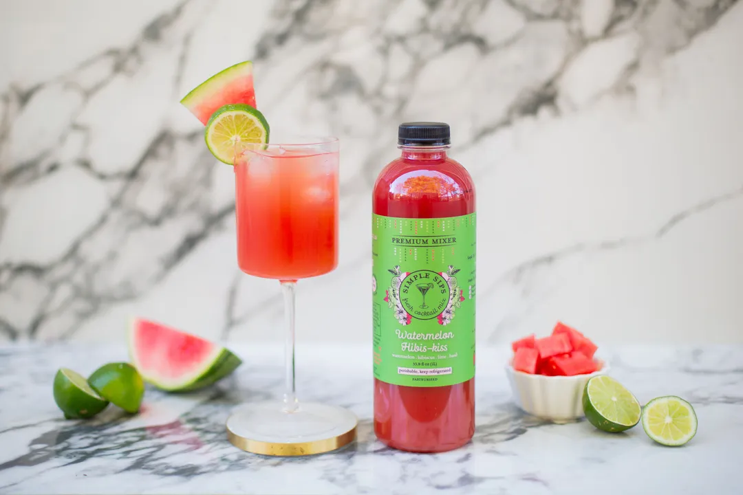 Watermelon Hibis-kiss Cocktail Mix - 1L (Case of 6)