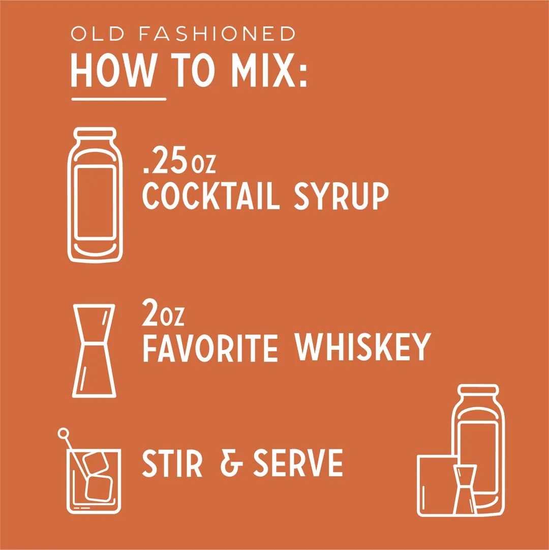 Old Fashioned Cocktail Syrup | Clean Label Cocktail Syrups