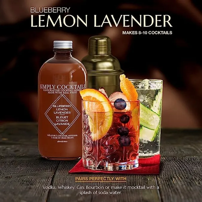 Blueberry Lavender Cocktail Mix - 16oz