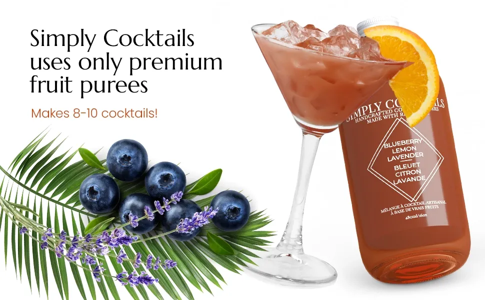 Blueberry Lavender Cocktail Mix - 16oz