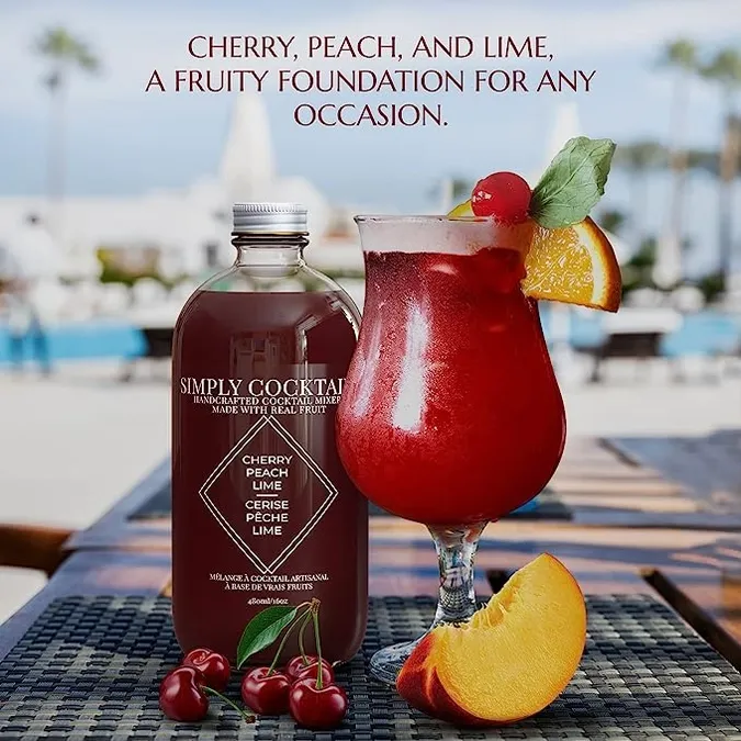 Cherry & Peach Cocktail Mix - 16oz 